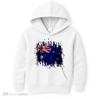Australia Grunge Flag Kids Hoodie