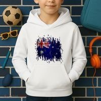 Australia Grunge Flag Kids Hoodie thumb 2