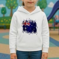 Australia Grunge Flag Kids Hoodie thumb 3