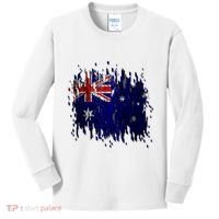 Australia Grunge Flag Kids Long Sleeve Shirt thumb 0
