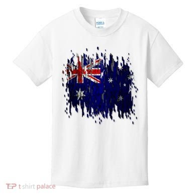 Australia Grunge Flag Kids T-Shirt