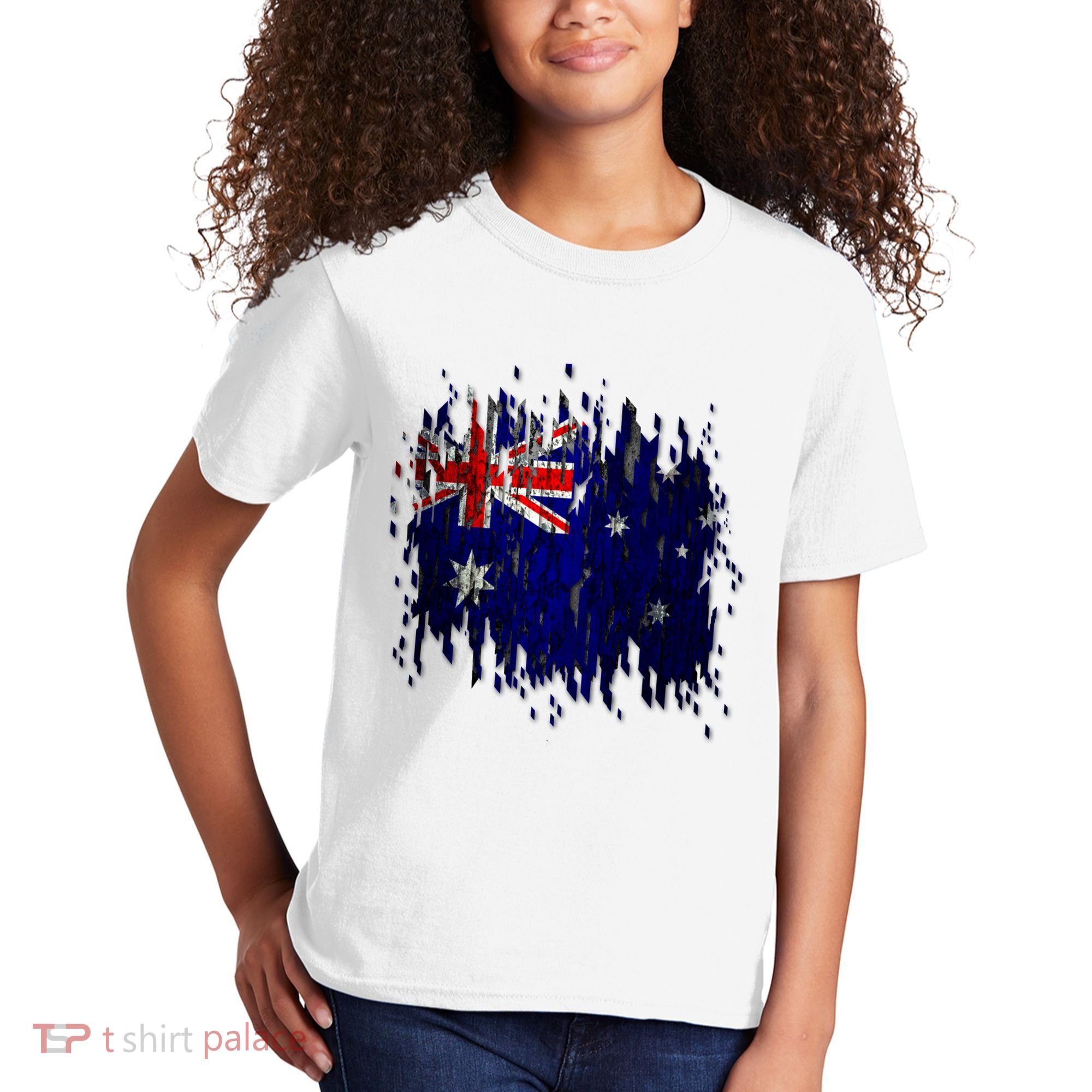 Australia Grunge Flag Kids T-Shirt