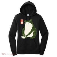 Aesthetic Grumpy Frog Famous Japanese Art Toad Women's Hoodie thumb 0