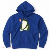Aesthetic Grumpy Frog Famous Japanese Art Toad Hoodie thumb 0