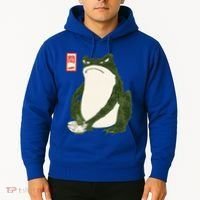 Aesthetic Grumpy Frog Famous Japanese Art Toad Hoodie thumb 2