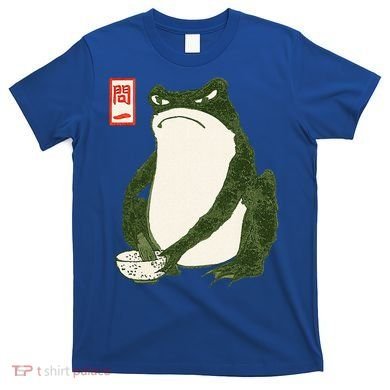 Aesthetic Grumpy Frog Famous Japanese Art Toad T-Shirt