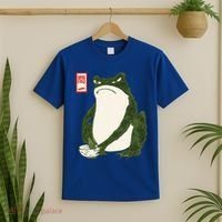 Aesthetic Grumpy Frog Famous Japanese Art Toad T-Shirt thumb 2