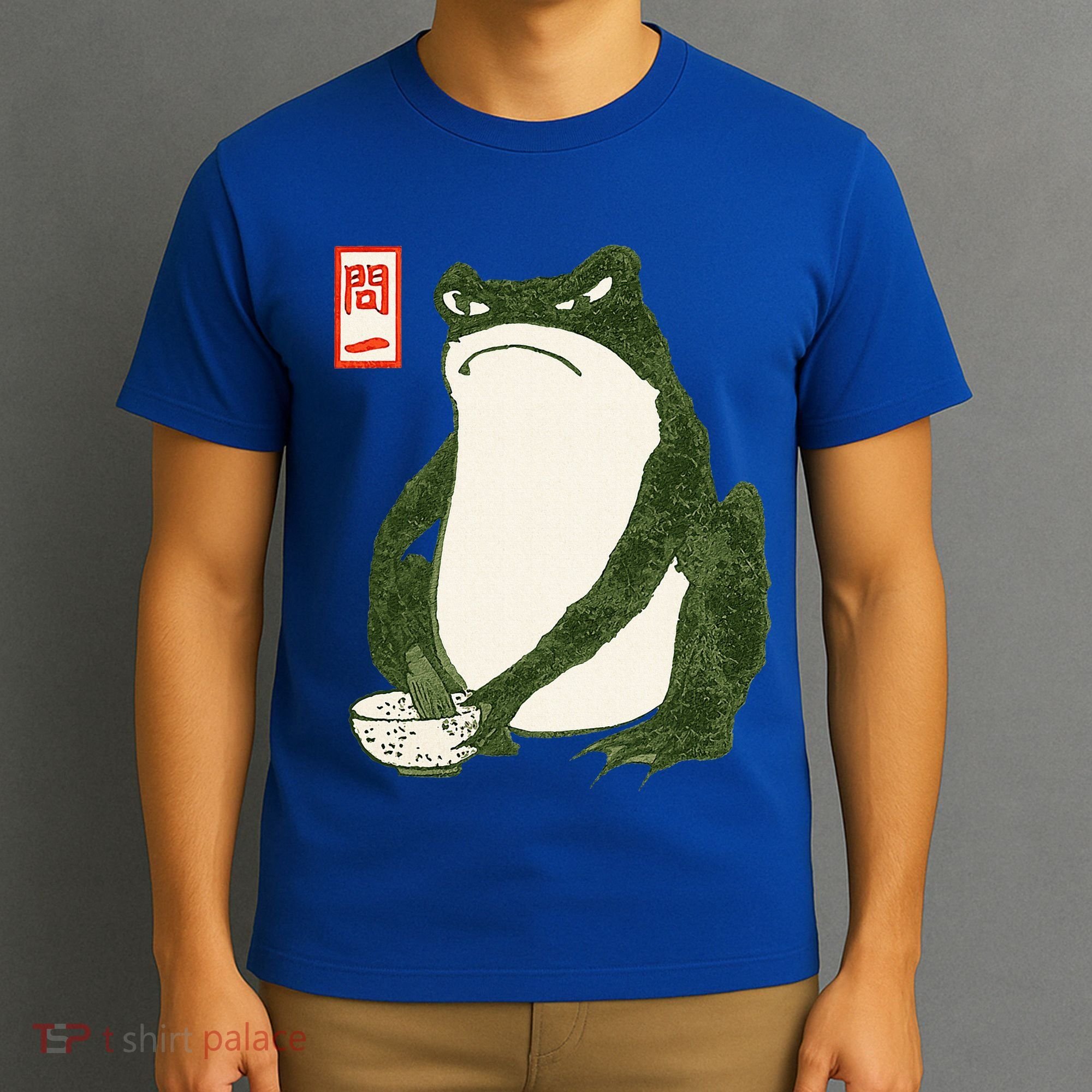 Aesthetic Grumpy Frog Famous Japanese Art Toad T-Shirt