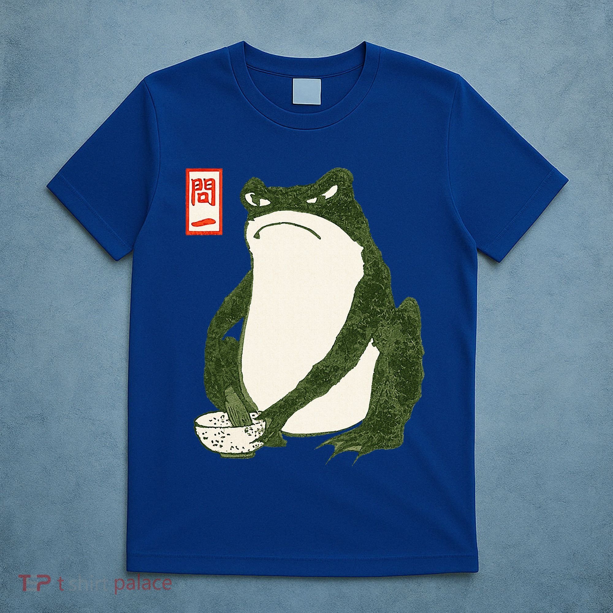 Aesthetic Grumpy Frog Famous Japanese Art Toad T-Shirt