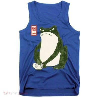 Aesthetic Grumpy Frog Famous Japanese Art Toad Tank Top