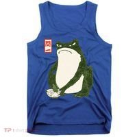 Aesthetic Grumpy Frog Famous Japanese Art Toad Tank Top thumb 0