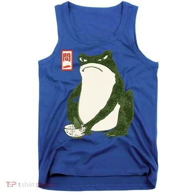 Aesthetic Grumpy Frog Famous Japanese Art Toad Tank Top