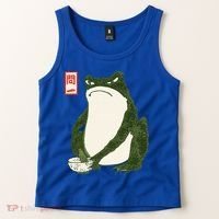 Aesthetic Grumpy Frog Famous Japanese Art Toad Tank Top thumb 2