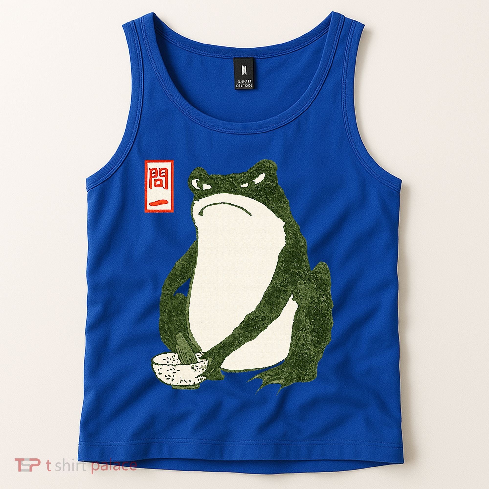 Aesthetic Grumpy Frog Famous Japanese Art Toad Tank Top