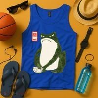 Aesthetic Grumpy Frog Famous Japanese Art Toad Tank Top thumb 4