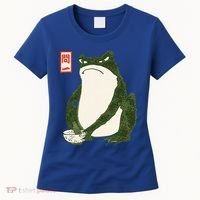 Aesthetic Grumpy Frog Famous Japanese Art Toad Women's T-Shirt thumb 0