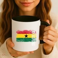 Akropong Ghana Flag Gift For Ghanaians Meaningful Gift Coffee Mug thumb 3