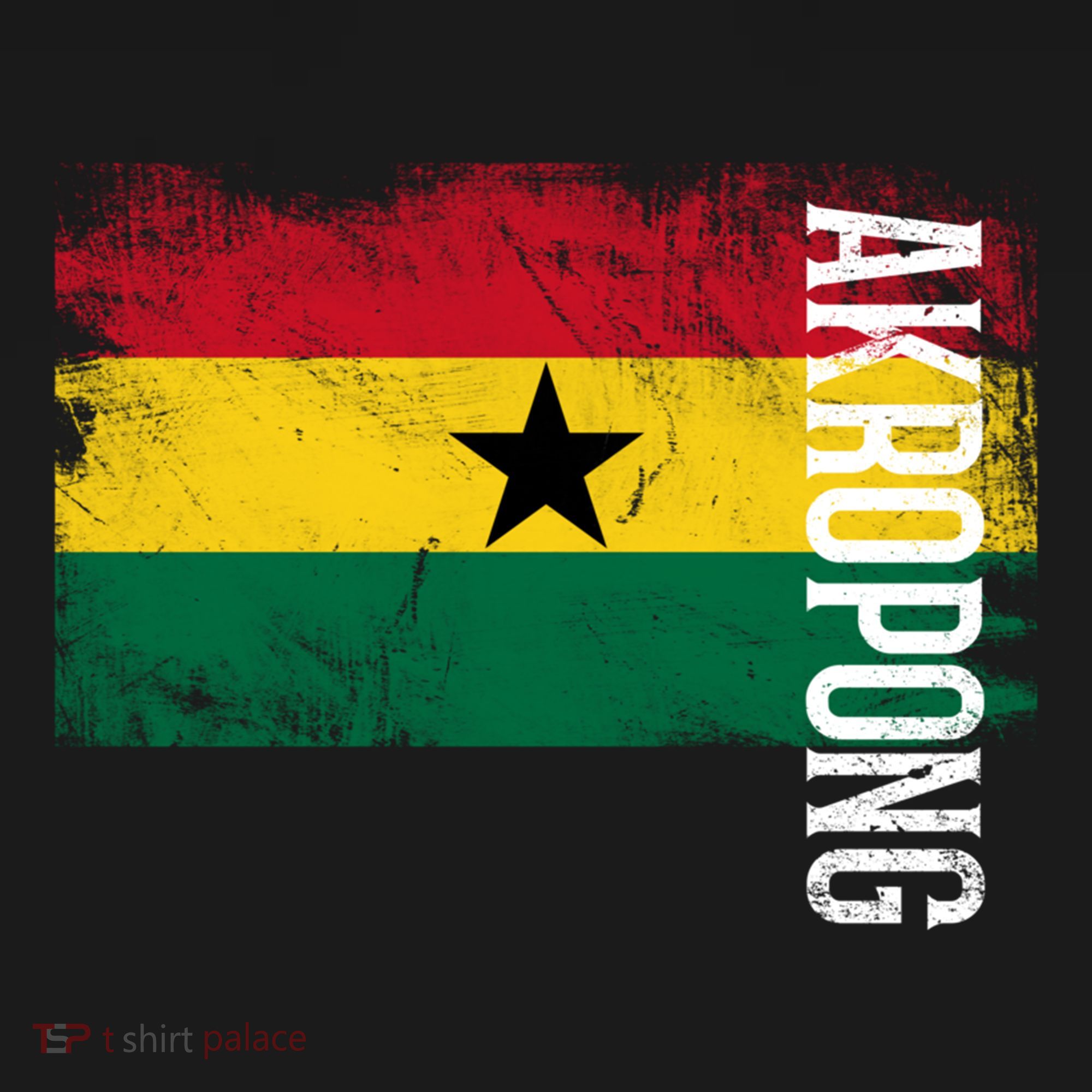 Akropong Ghana Flag Gift For Ghanaians Meaningful Gift Women's Hoodie