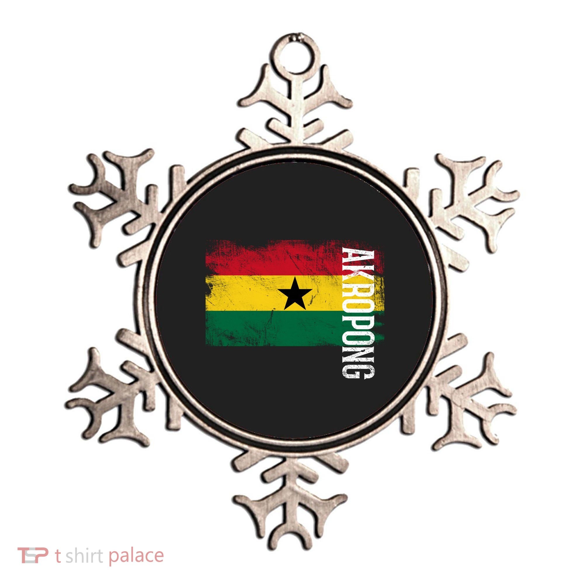Akropong Ghana Flag Gift For Ghanaians Meaningful Gift Ornament