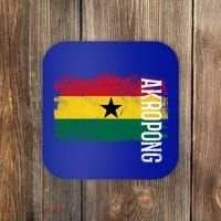 Akropong Ghana Flag Gift For Ghanaians Meaningful Gift Coaster thumb 0