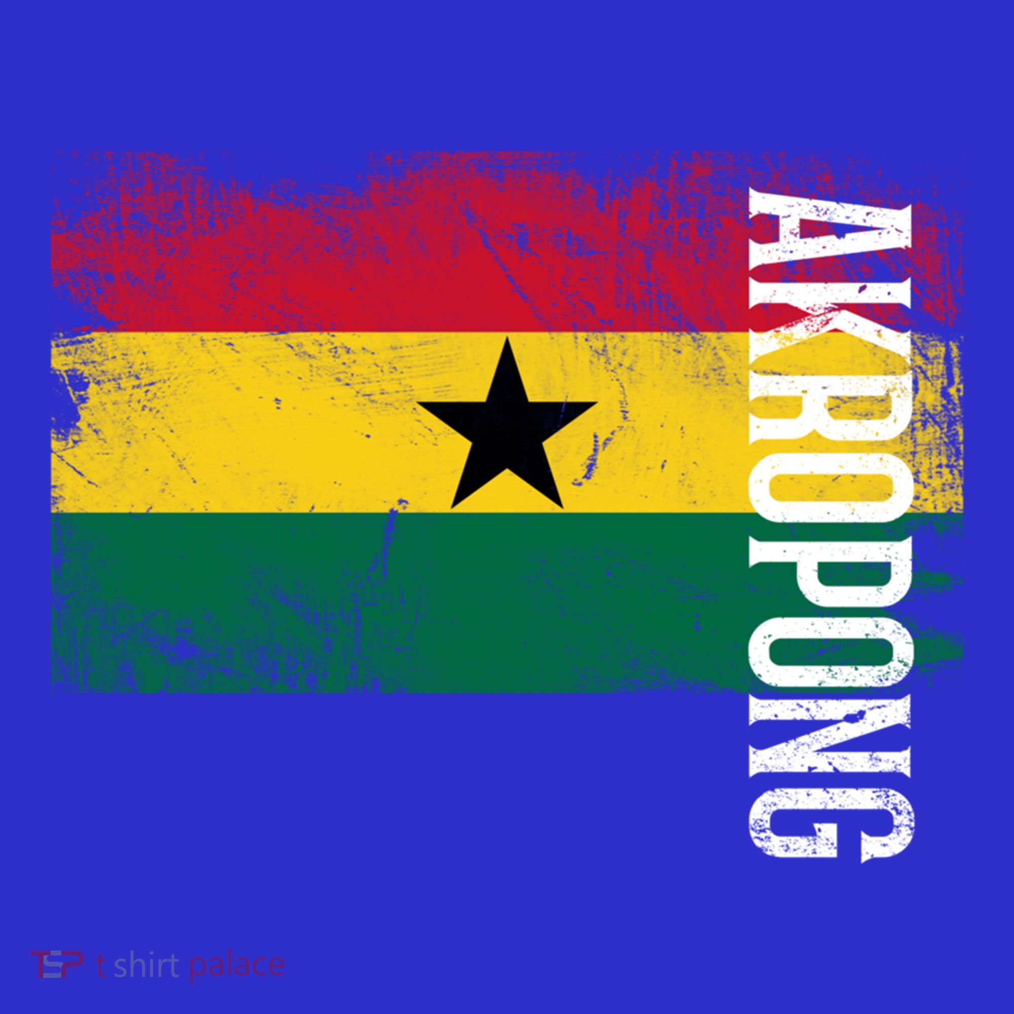 Akropong Ghana Flag Gift For Ghanaians Meaningful Gift Polo
