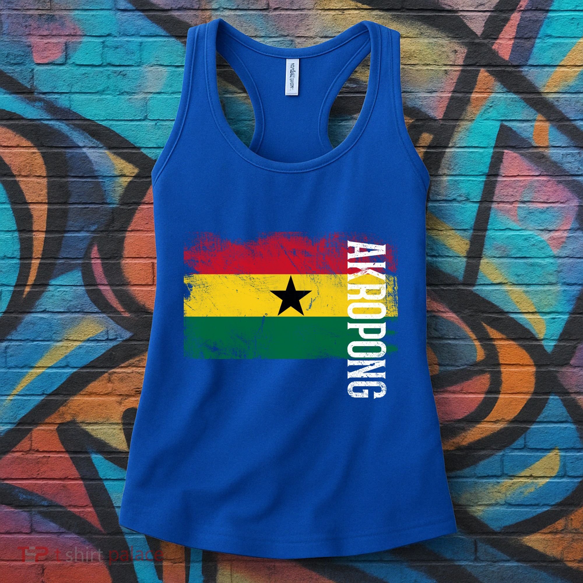 Akropong Ghana Flag Gift For Ghanaians Meaningful Gift Women's Tank Top