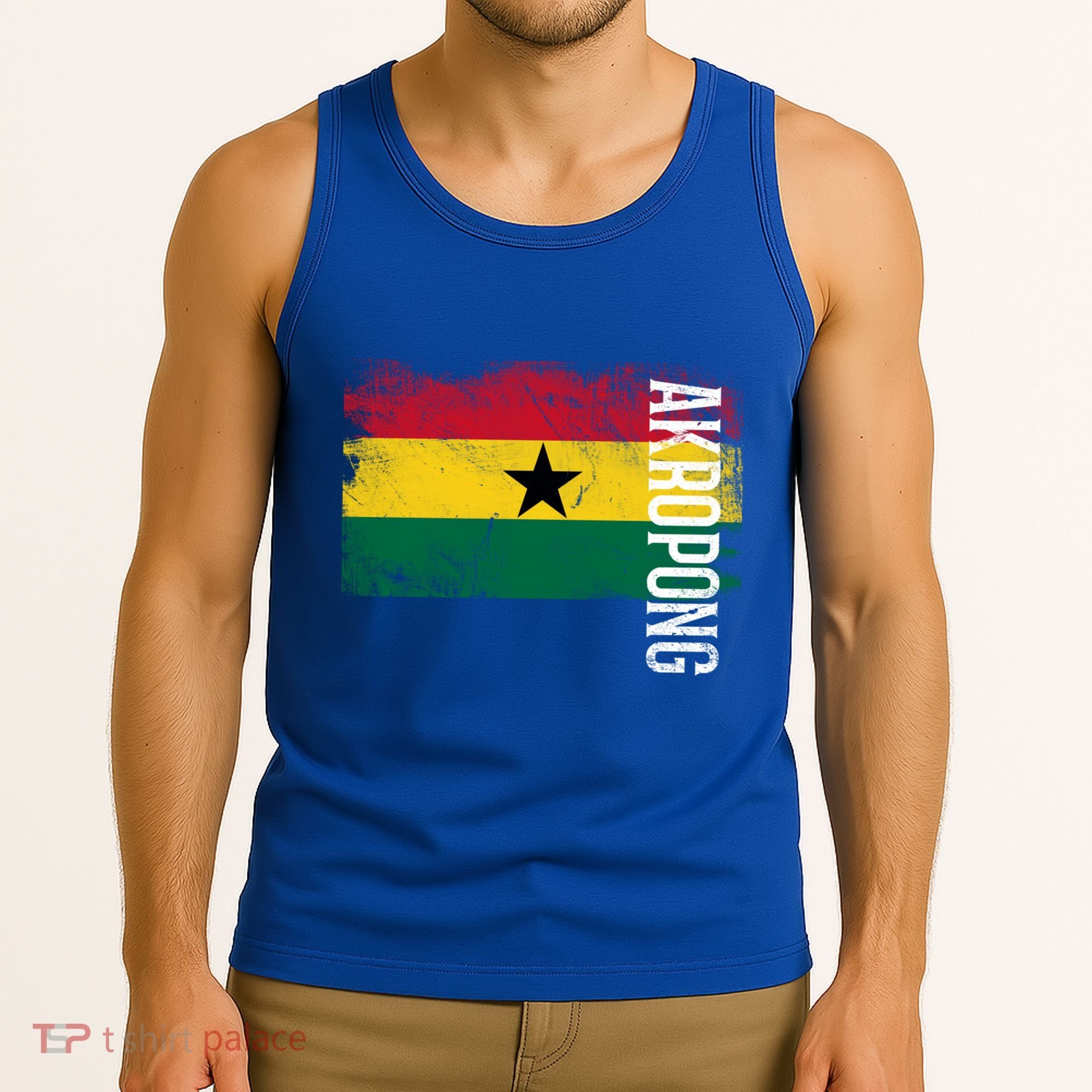 Akropong Ghana Flag Gift For Ghanaians Meaningful Gift Tank Top