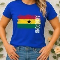 Akropong Ghana Flag Gift For Ghanaians Meaningful Gift Women's T-Shirt thumb 2