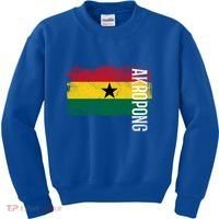 Akropong Ghana Flag Gift For Ghanaians Meaningful Gift Kids Sweatshirt thumb 0