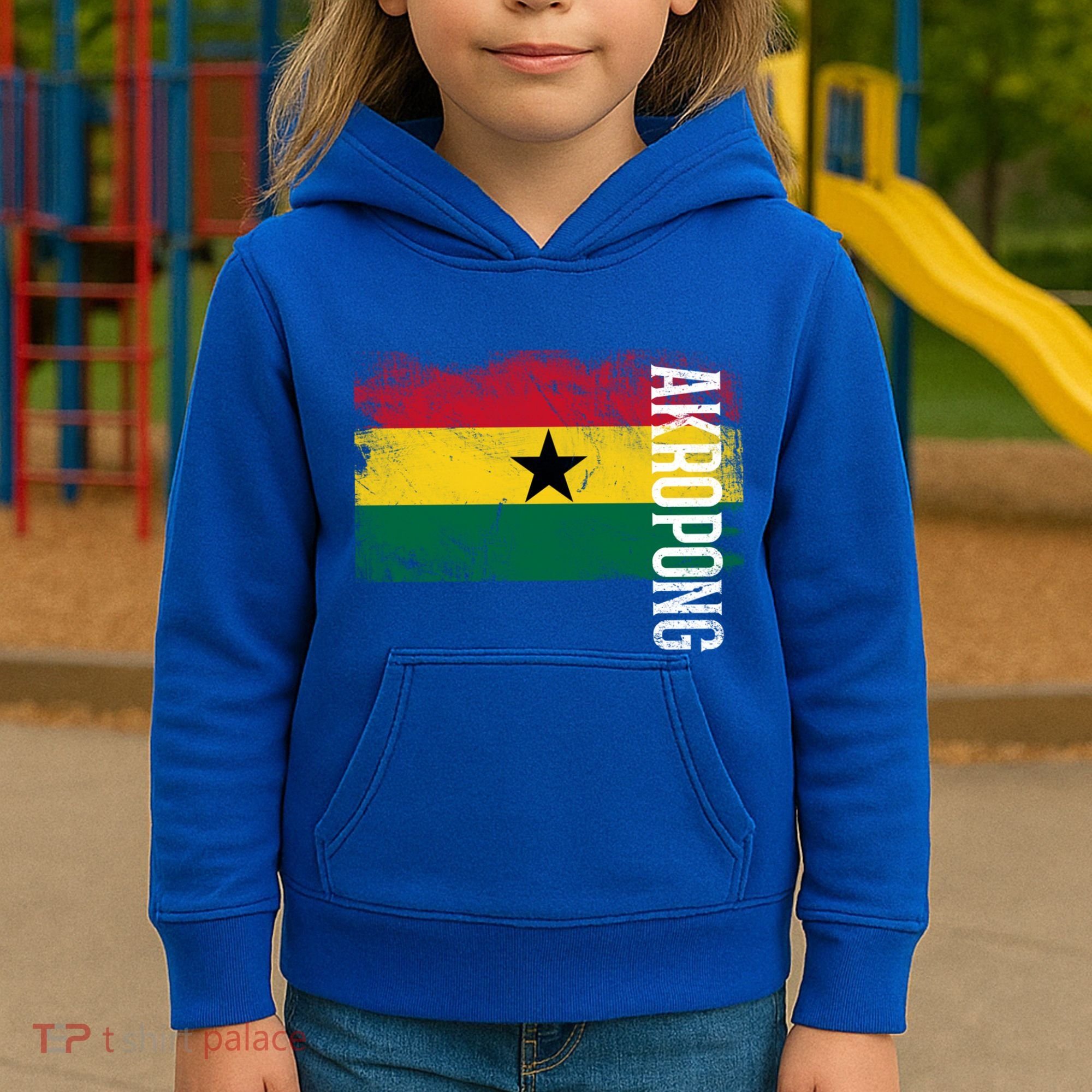 Akropong Ghana Flag Gift For Ghanaians Meaningful Gift Kids Hoodie