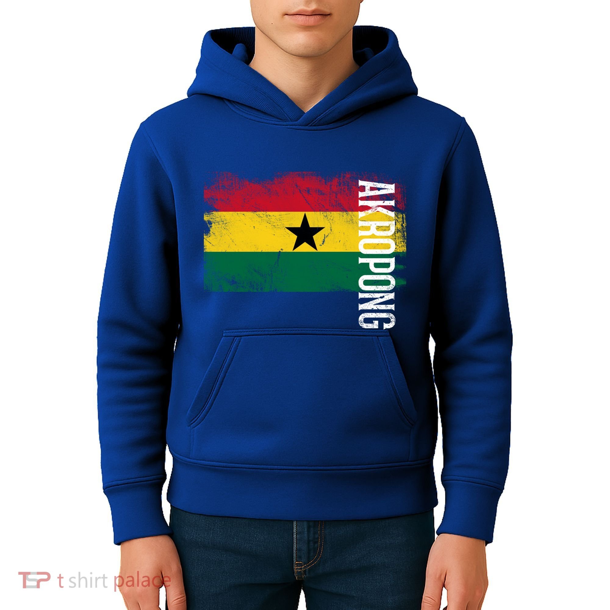 Akropong Ghana Flag Gift For Ghanaians Meaningful Gift Kids Hoodie