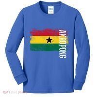 Akropong Ghana Flag Gift For Ghanaians Meaningful Gift Kids Long Sleeve Shirt thumb 0