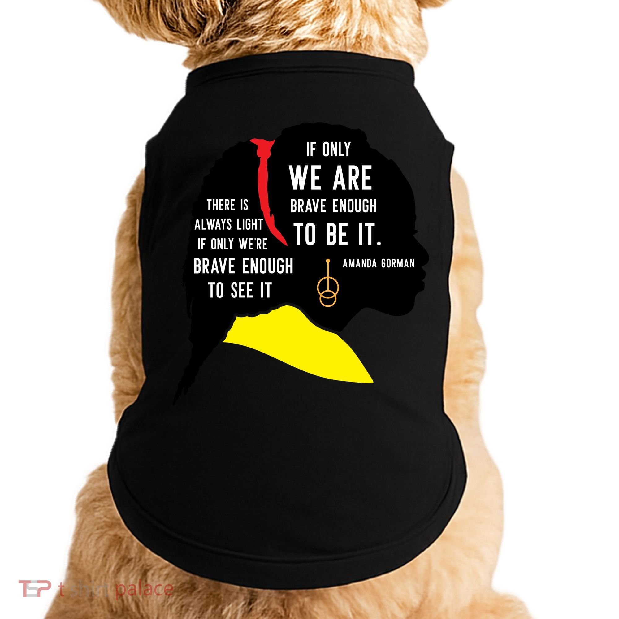 Amanda Gorman For Black History Month Gift Doggie Tank