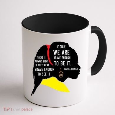Amanda Gorman For Black History Month Gift Coffee Mug back