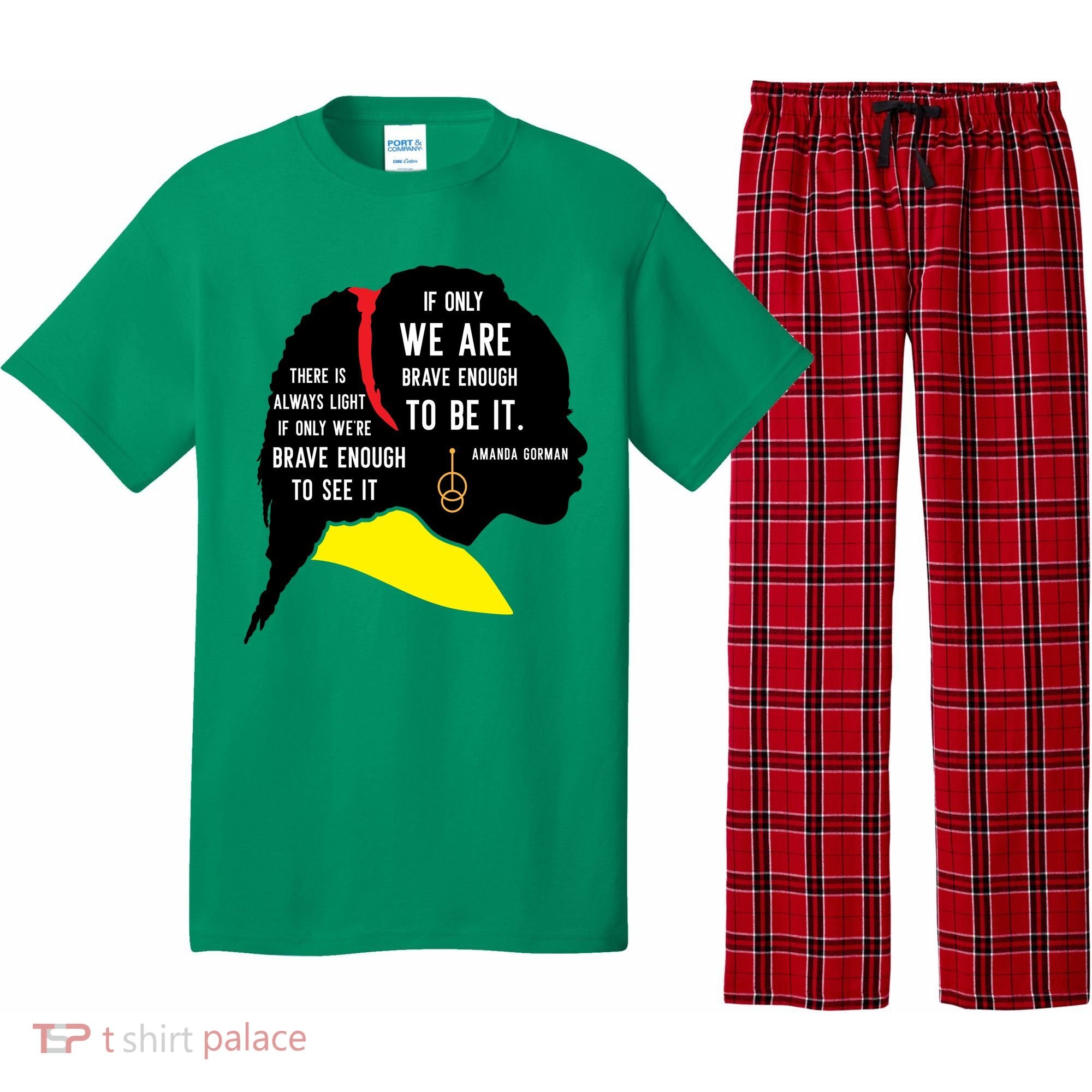Amanda Gorman For Black History Month Gift Pajama Set