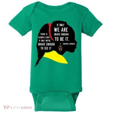 Amanda Gorman For Black History Month Gift Baby Bodysuit