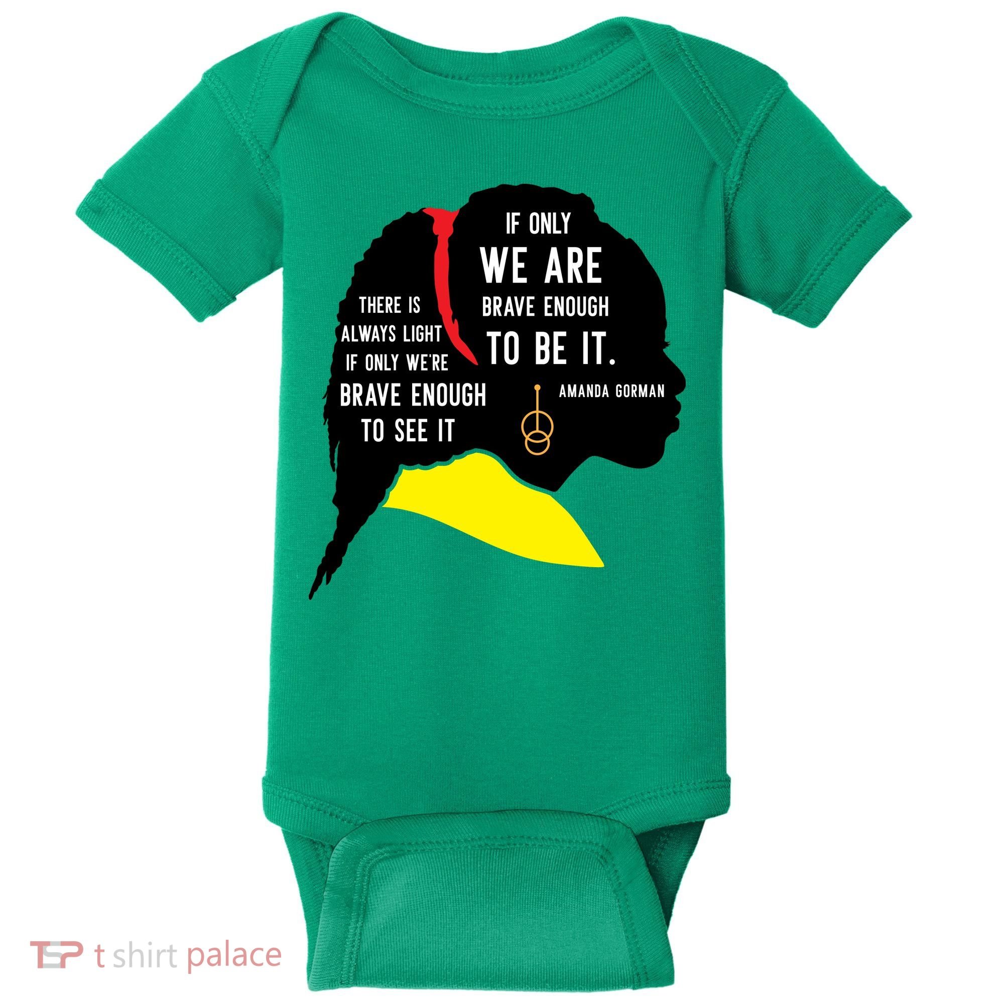 Amanda Gorman For Black History Month Gift Baby Bodysuit