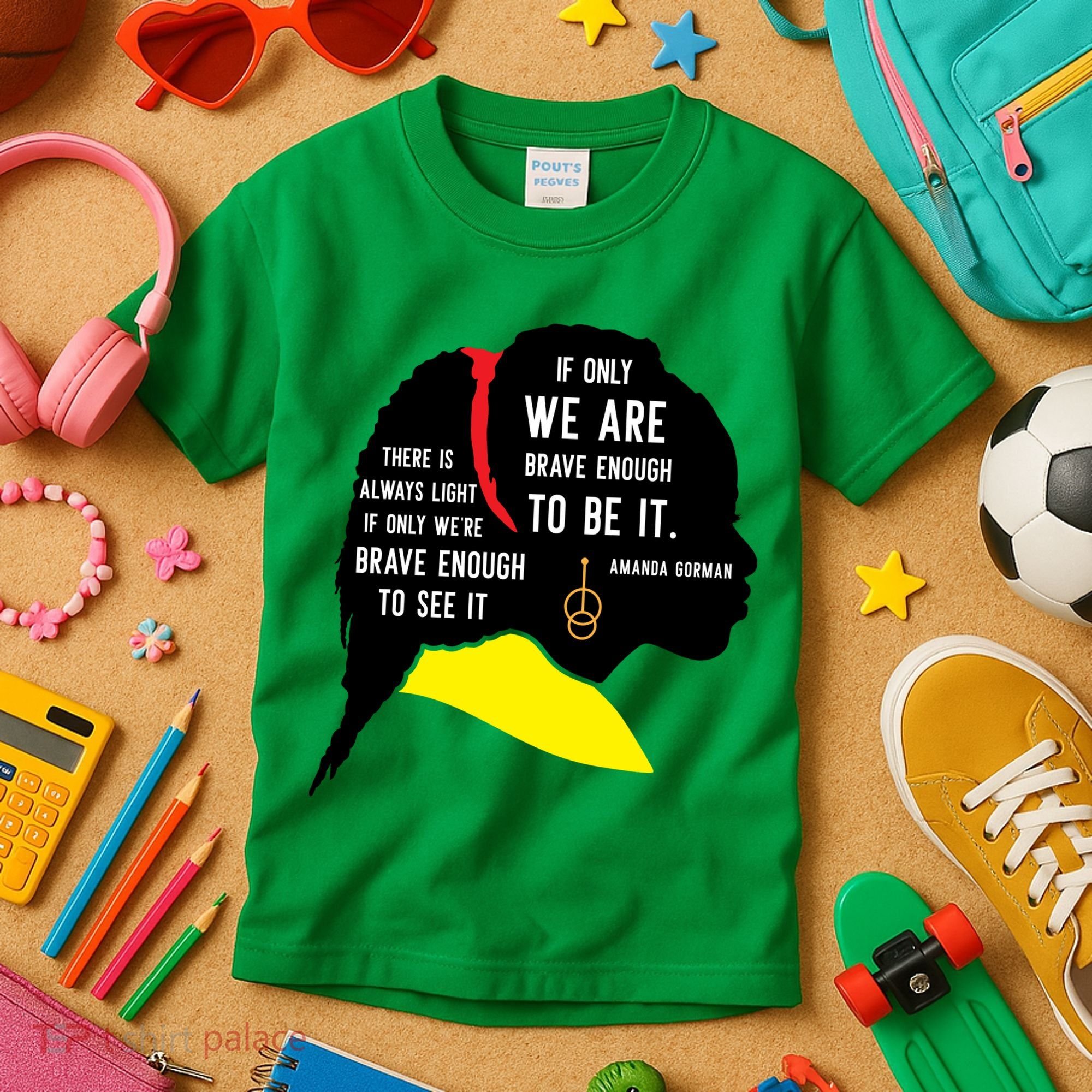 Amanda Gorman For Black History Month Gift Kids T-Shirt