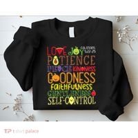 Awesome Galatians Fruit Of The Spirit Religious Verses Sweatshirt thumb 2