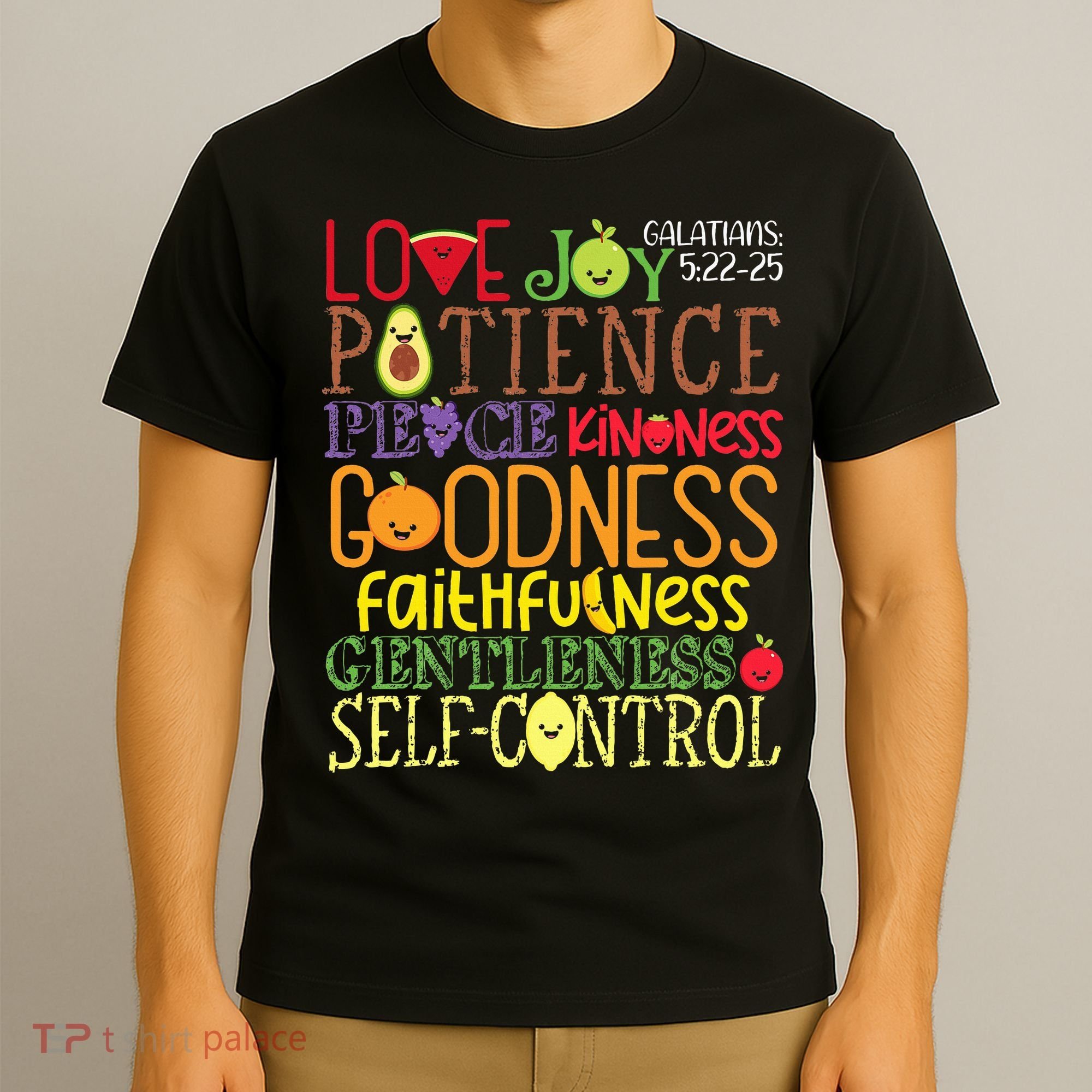 Awesome Galatians Fruit Of The Spirit Religious Verses T-Shirt
