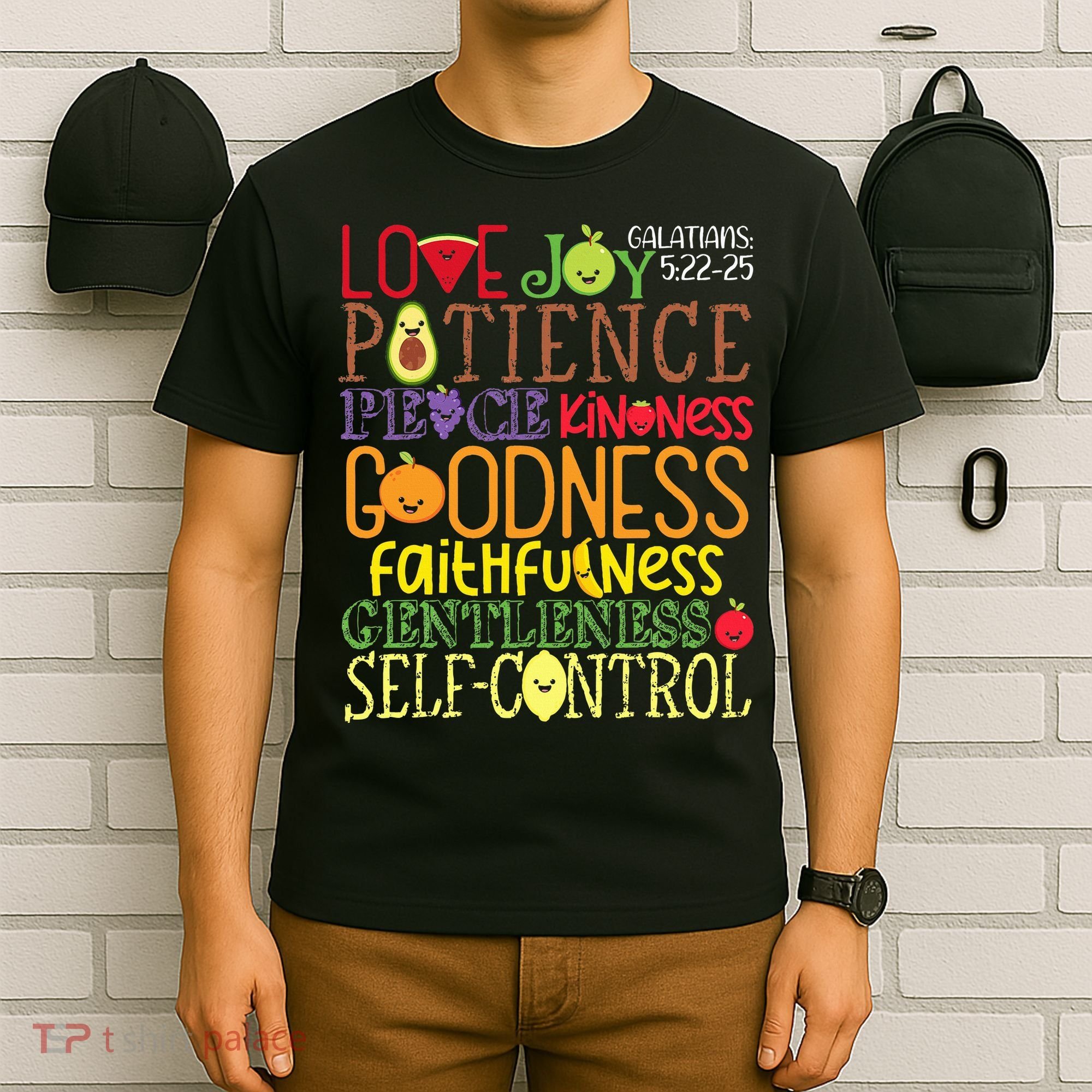 Awesome Galatians Fruit Of The Spirit Religious Verses T-Shirt