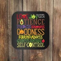 Awesome Galatians Fruit Of The Spirit Religious Verses Coaster thumb 0