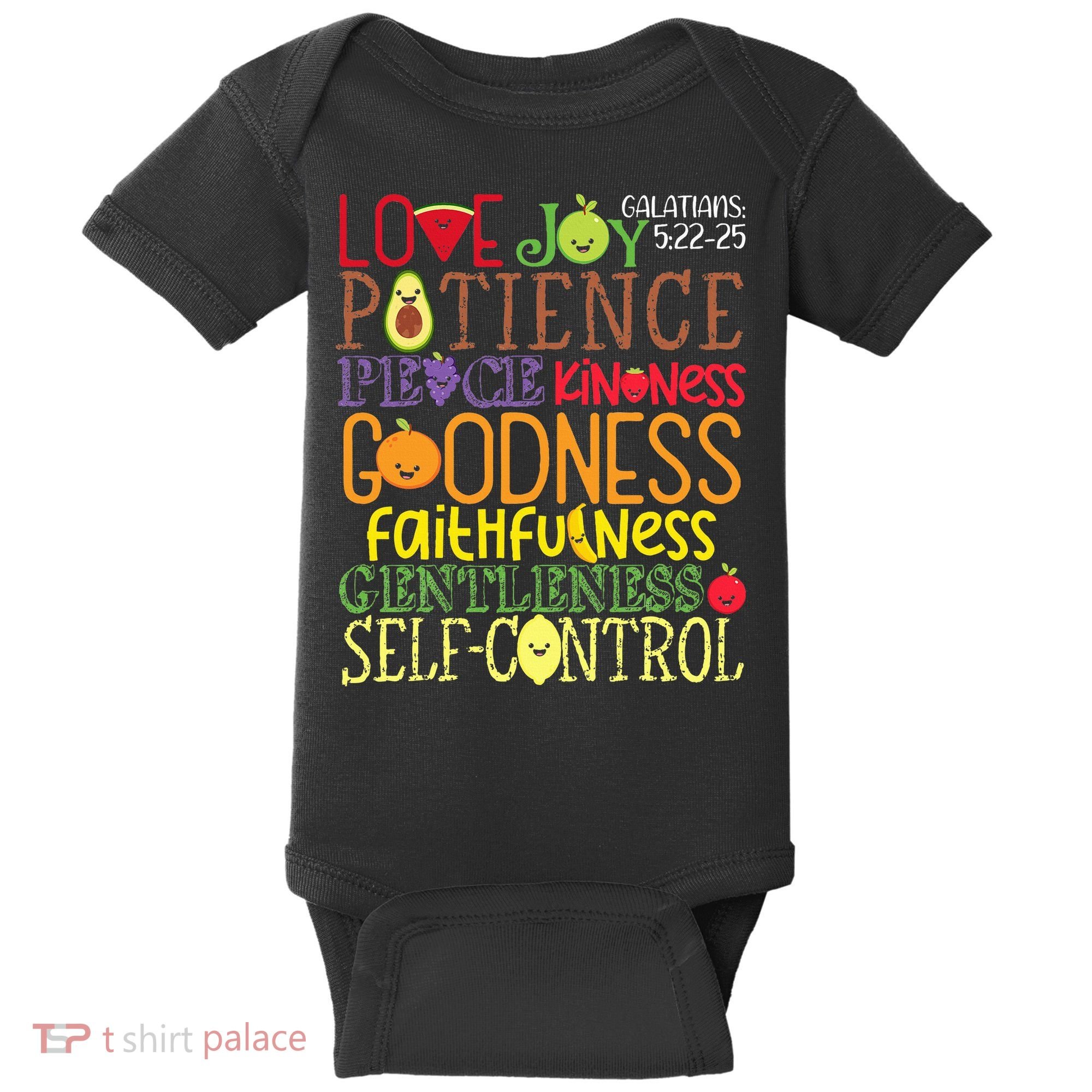 Awesome Galatians Fruit Of The Spirit Religious Verses Baby Bodysuit