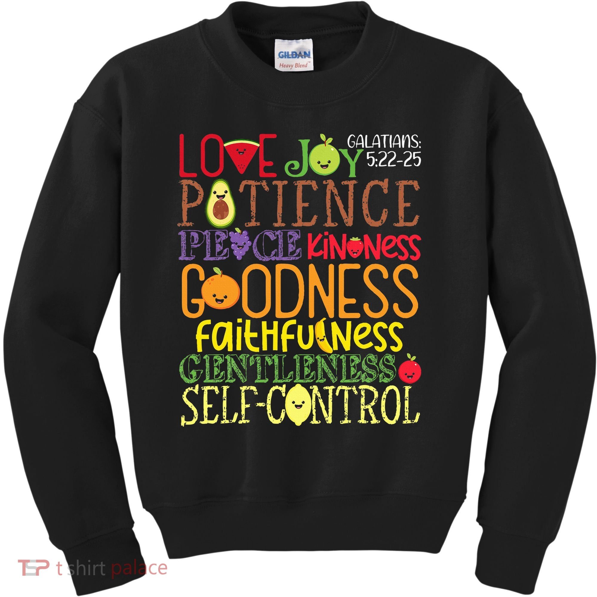Awesome Galatians Fruit Of The Spirit Religious Verses Kids Sweatshirt