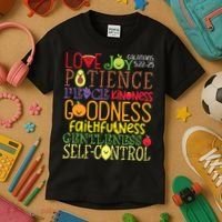 Awesome Galatians Fruit Of The Spirit Religious Verses Kids T-Shirt thumb 3