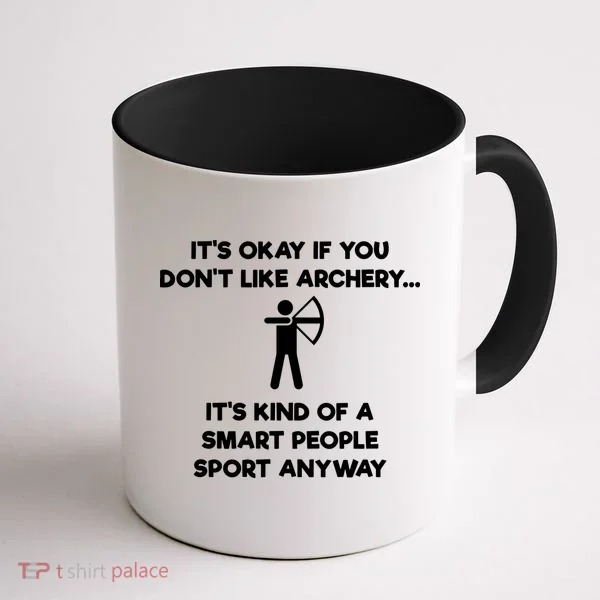Archery Gift Funny Archery Smart People Coffee Mug