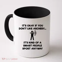 Archery Gift Funny Archery Smart People Coffee Mug thumb 0