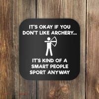 Archery Gift Funny Archery Smart People Coaster thumb 0