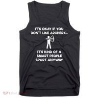 Archery Gift Funny Archery Smart People Tank Top thumb 0