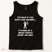 Archery Gift Funny Archery Smart People Tank Top thumb 2